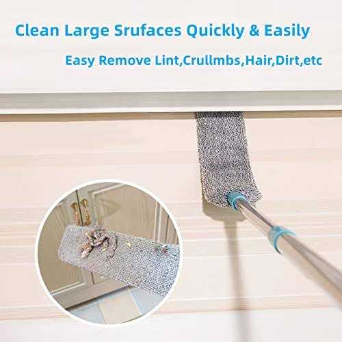 Retractable Gap Dust Cleaner Under Appliance Microfiber Duster Dust Brush with Extension Pole Cleaning Duster for Bed High - Image 4