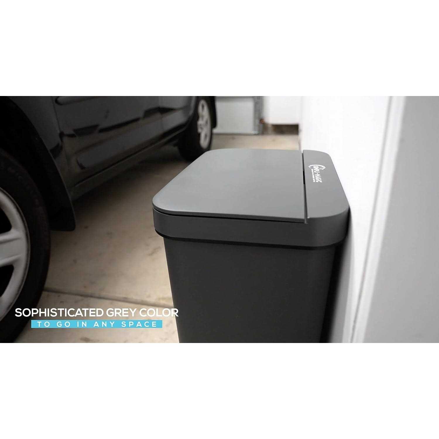 Simpli-magic 79503 13 Gallon Touchless Sensor Trash Can - Image 3
