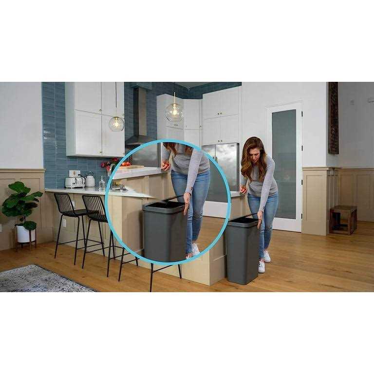 Simpli-magic 79503 13 Gallon Touchless Sensor Trash Can - Image 5