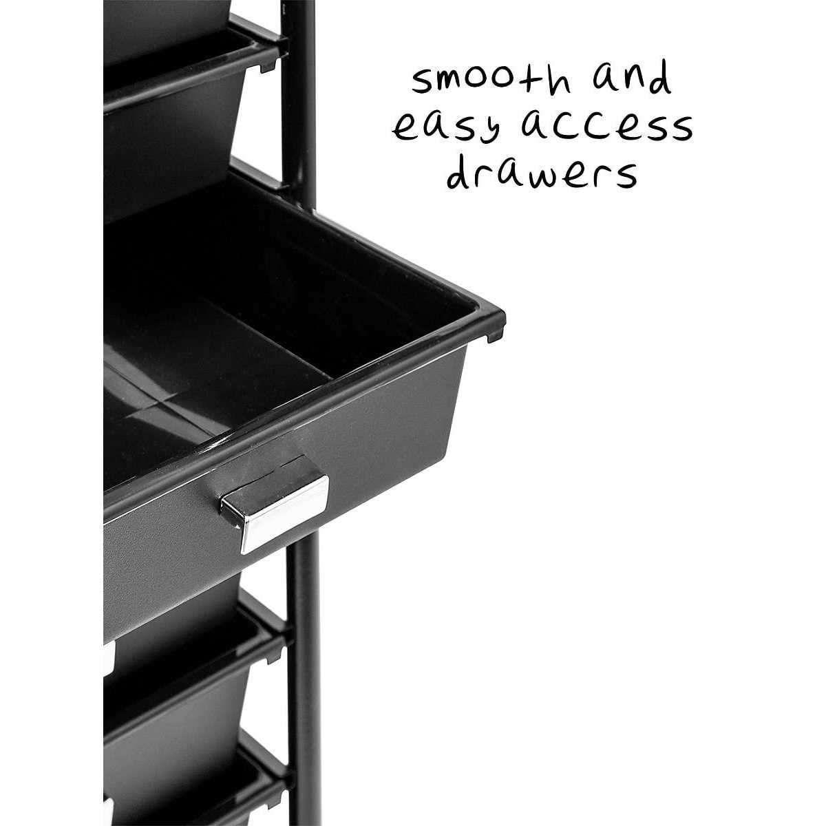 Honey-Can-Do 12-Drawer Rolling Storage Cart - Image 3