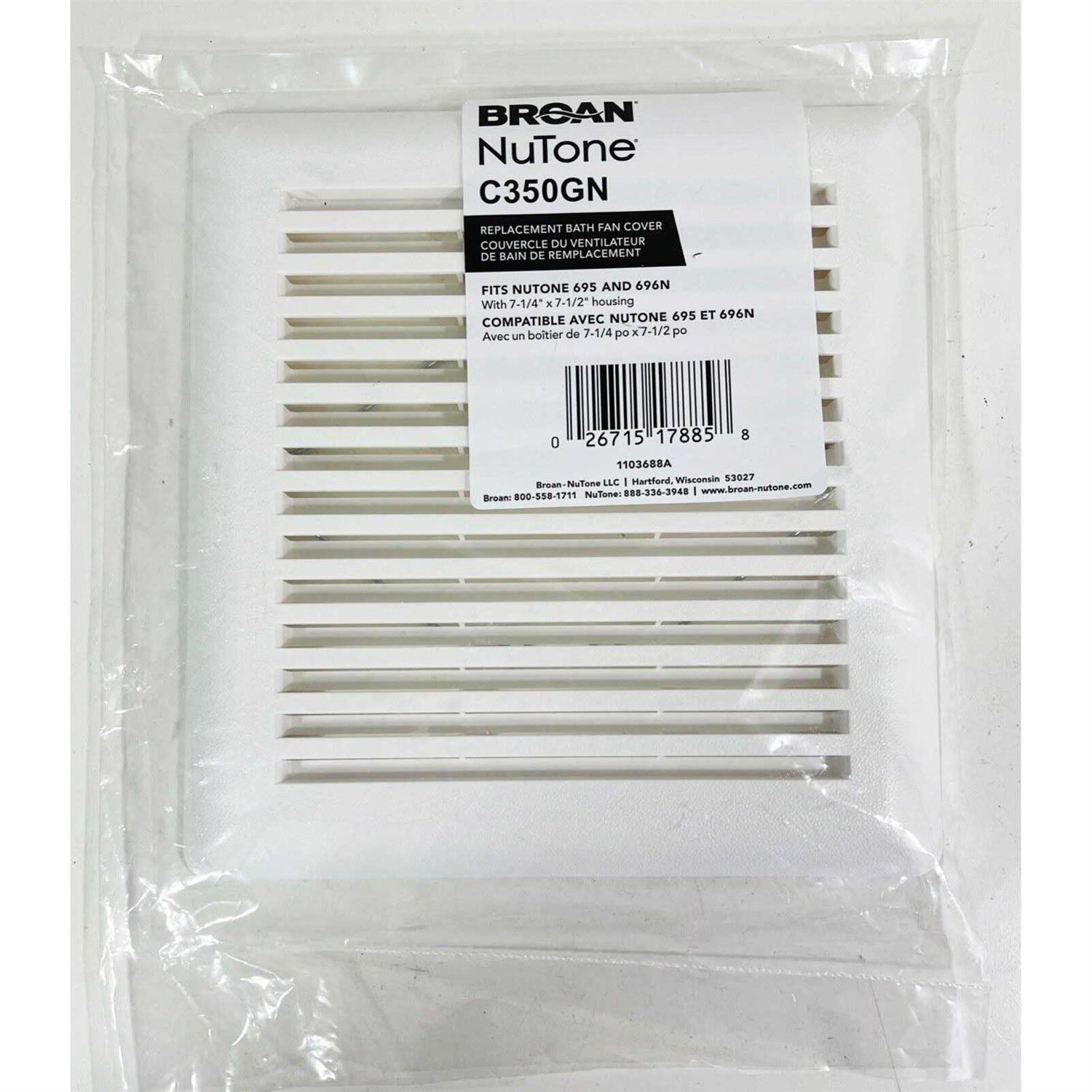 Broan C350GN Grille For Nutone 695 and 696N Ventilation Fan - Image 4