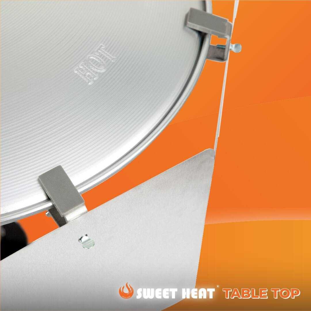 Sweet Heat Table Top 22x9 in Directional Reflector Silver - Image 3