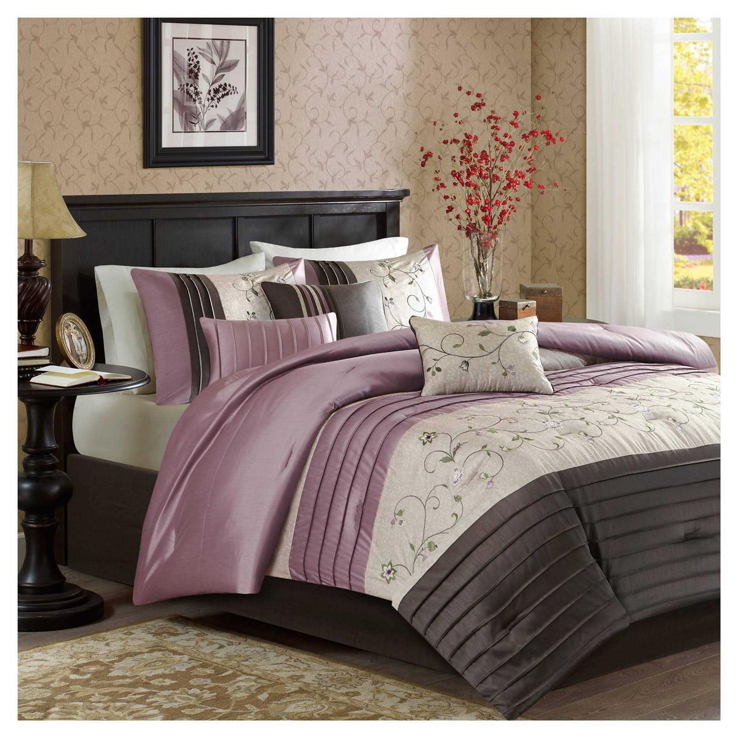 Madison Park Serene Embroidered 7 Piece Comforter Set