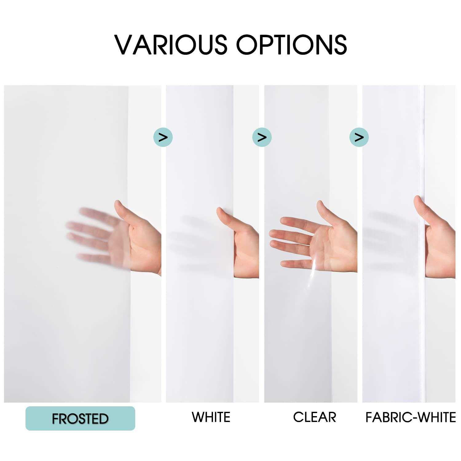 Lovtex Clear Shower Curtain Liner with Magnets Plastic Shower Liner Waterproof - Image 3