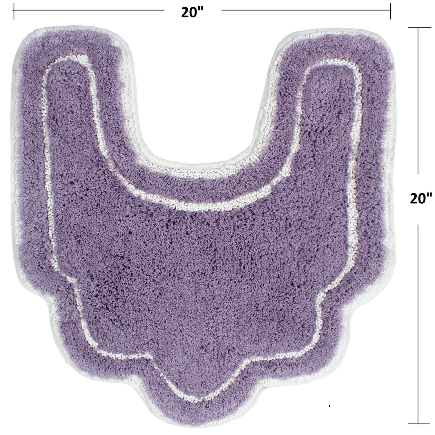 Home Weavers Allure Collection 100% Cotton Tufted and Absorbent Bath Rug - Image 4