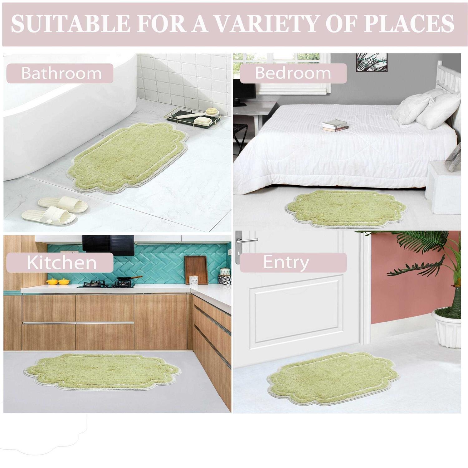 Home Weavers Allure Collection 100% Cotton Tufted and Absorbent Bath Rug - Image 3