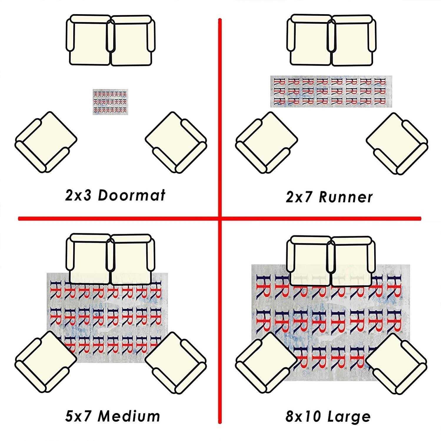 HR HANDCRAFT RUGS Hr shag Rug for Living Room Decor Rug Trends Bright Modern Swirls Pattern - Image 3