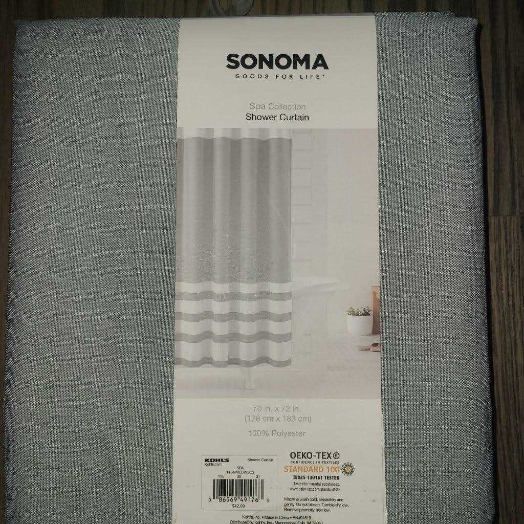Sonoma Goods For Life Spa Shower Curtain - Image 5
