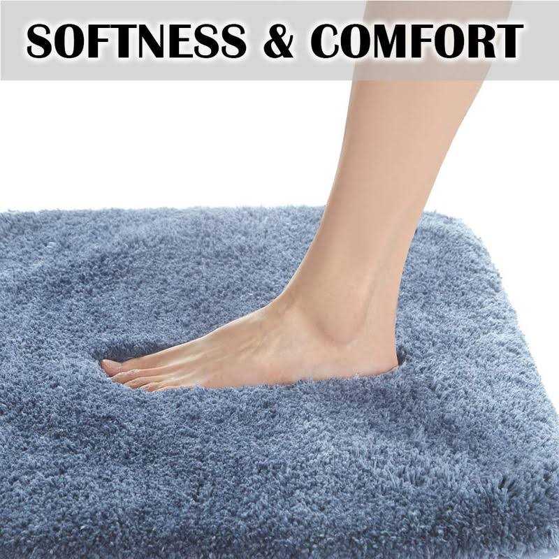 Suchtale Bathroom Rug Non Slip Bath Mat for Bathroom Water Absorbent Soft Microfiber Shaggy Bathroom Mat Machine Washable - Image 3