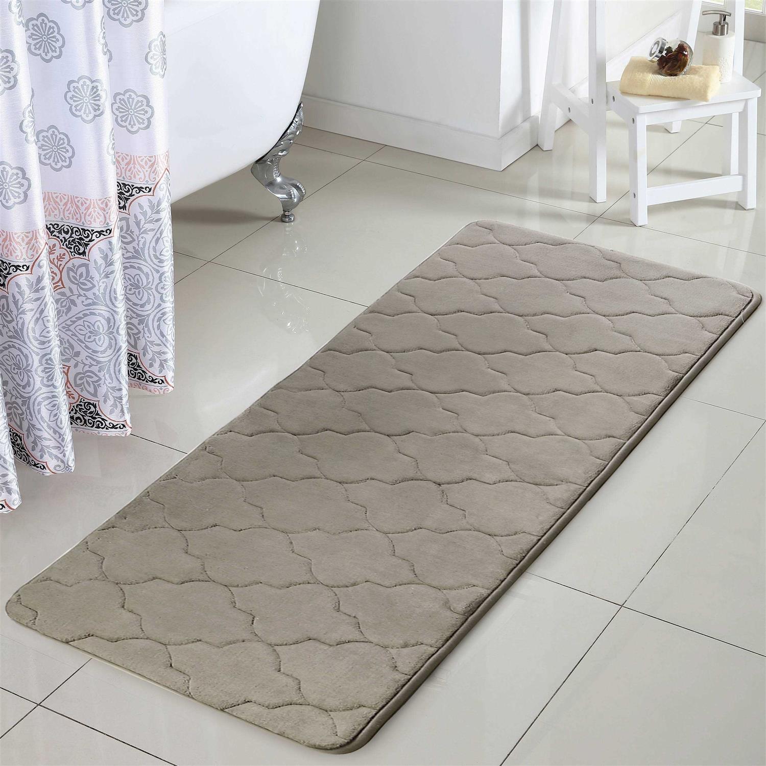 VCNY Home Amadora Quatrefoil Memory Foam Bath Runner - Image 5