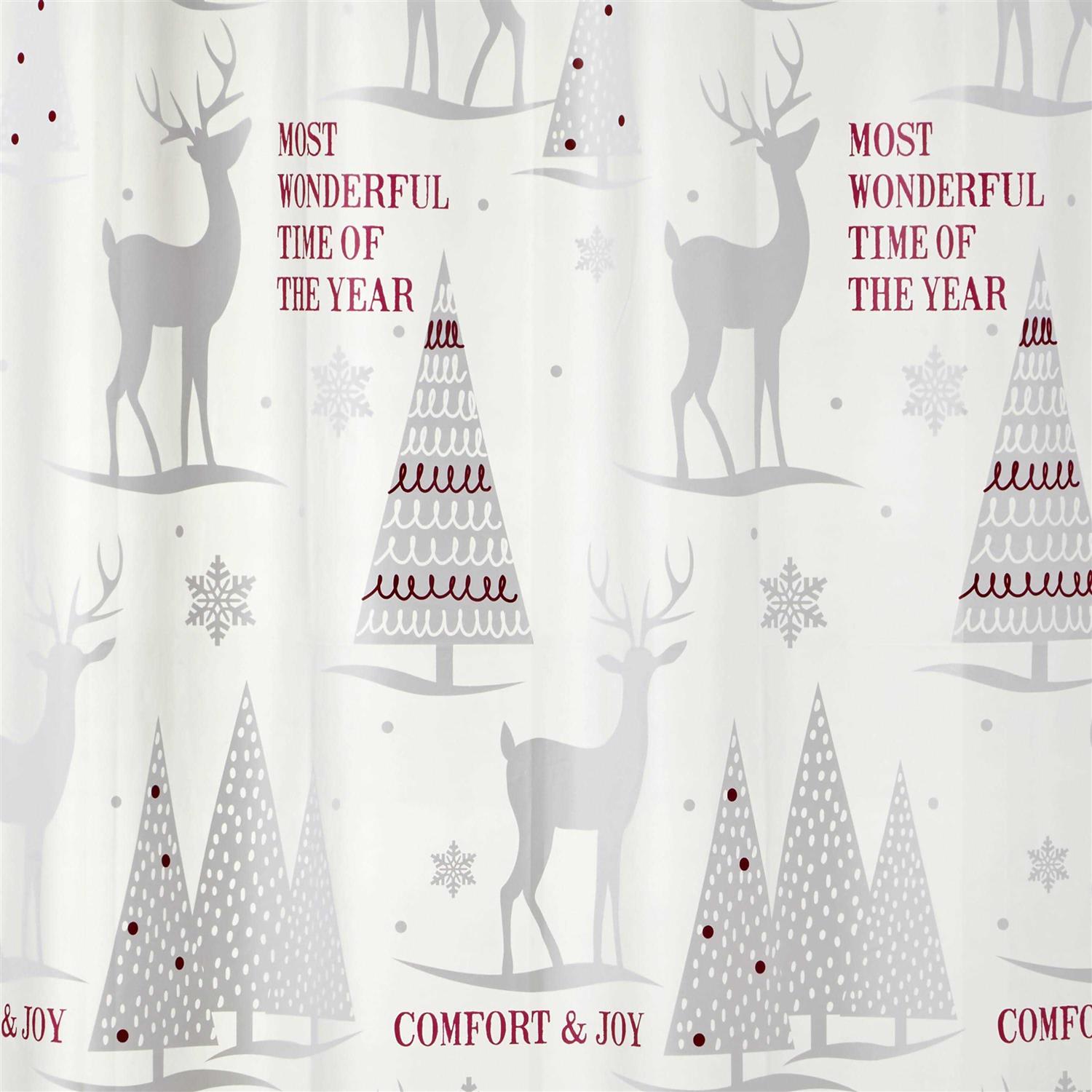 SKL Home Reindeer Woods PEVA Shower Curtain - Image 4