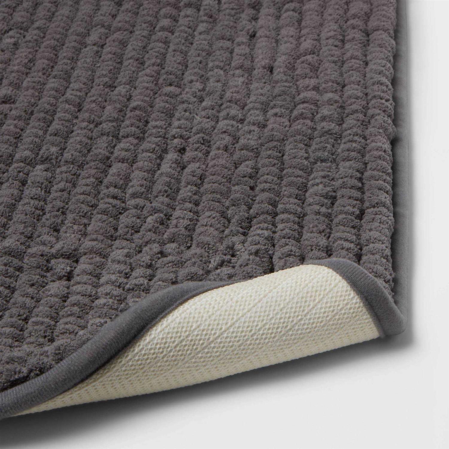 Room Essentials 17x24 Chunky Chenille Memory Foam Bath Rug - Image 5