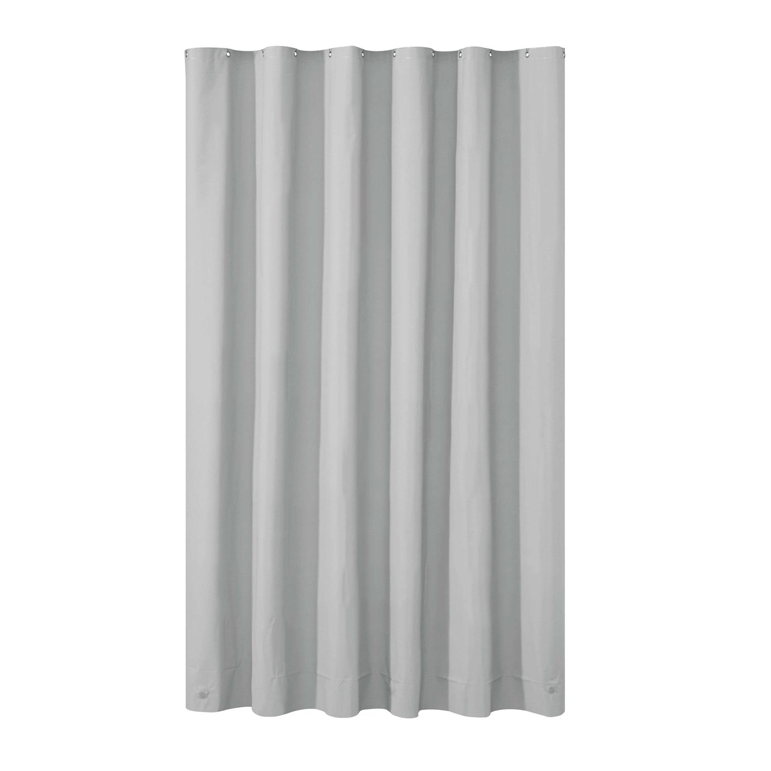 Mainstays Contemporary Gray Paris Geometric Polyester Shower Curtain Set - Image 5