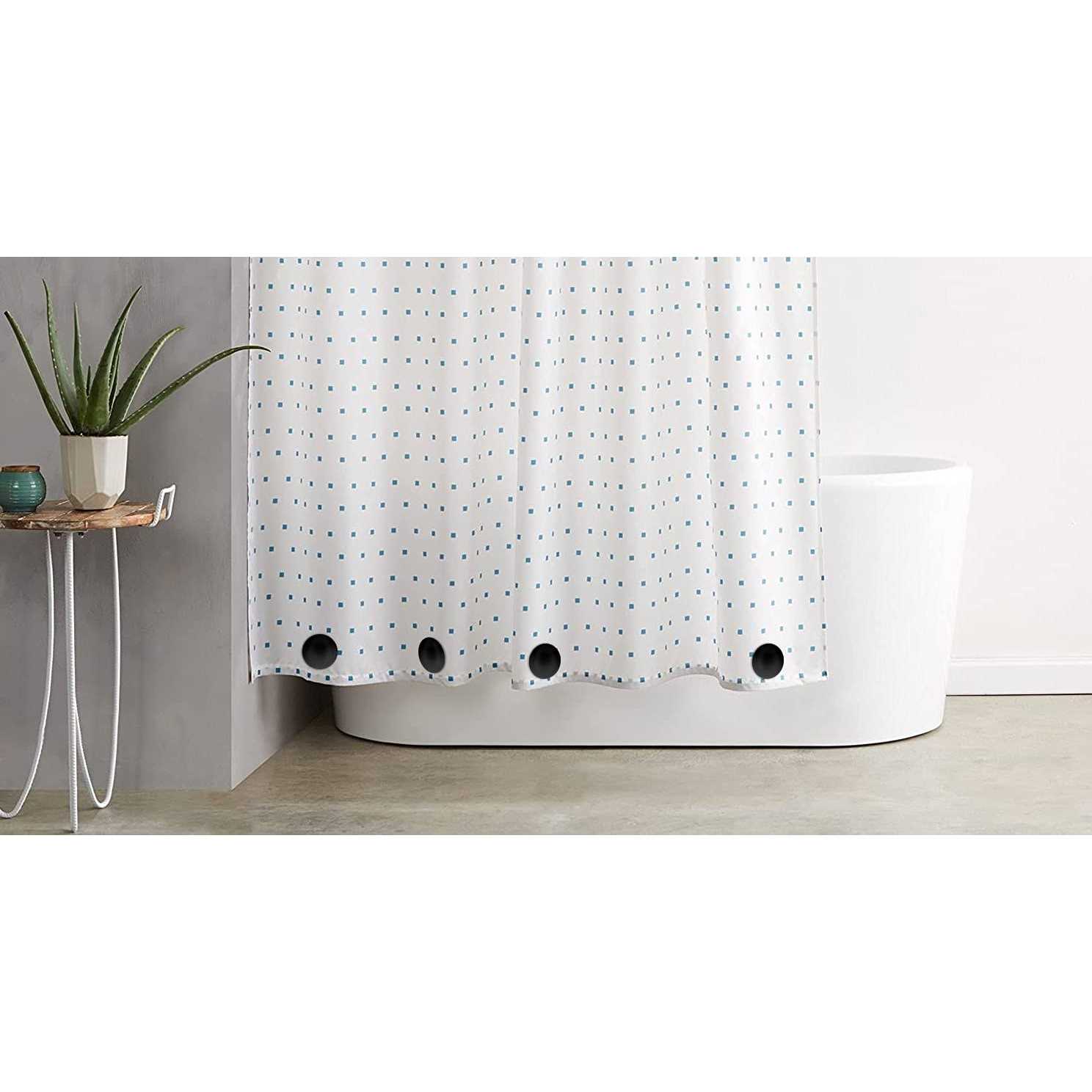 Shower Curtain Weights Magnetic Silicone Wrapped Heavy Duty Premium Shower Curtain Liner Clips Added Weight - Image 3