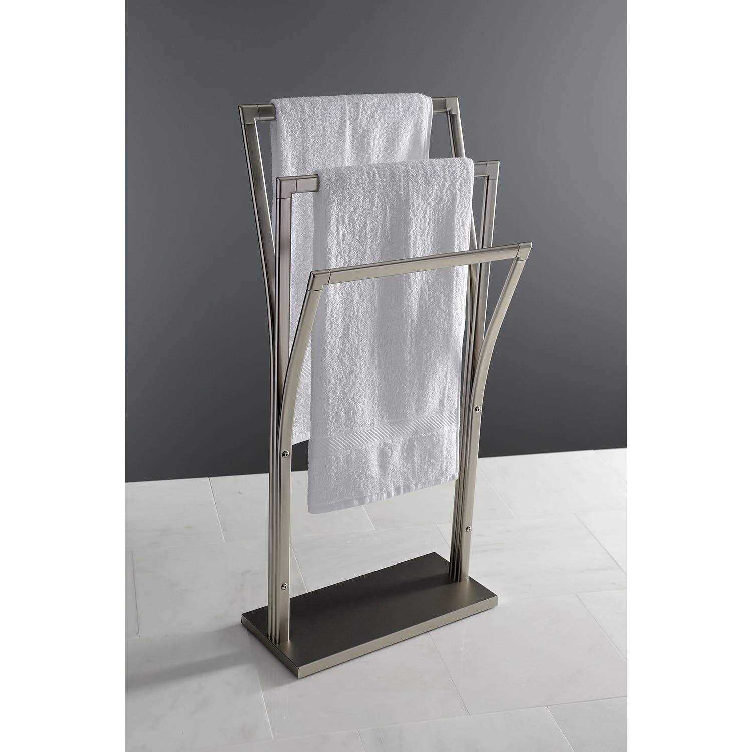 Kingston Brass SCC3308 Edenscape Pedestal Y-Style Towel Rack - Image 3