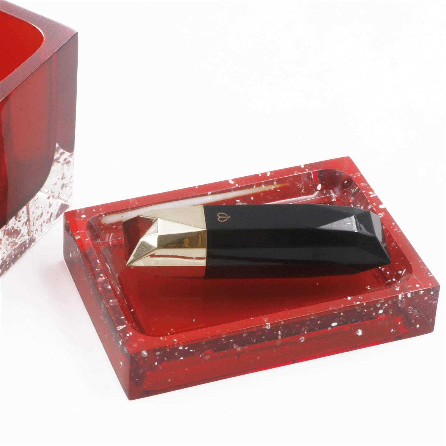 LUANT Resin Soap Dish Soap Dispenser Toothbrush Holder & Tumbler Bathroom Accessory 5 Piece Set - Image 5