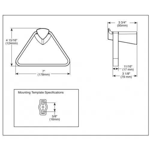 Delta Zura Triangular Towel Holder 77446 - Image 3