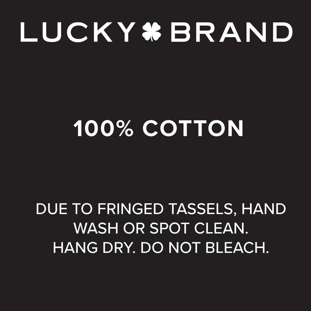 Lucky Brand Overtufted Cotton Fringe Bath Rug - Image 5