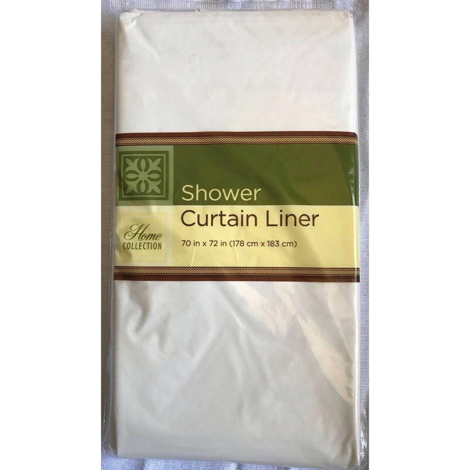 Home Collection 72 x 70 Clear PEVA Shower Curtain Liners - Image 5