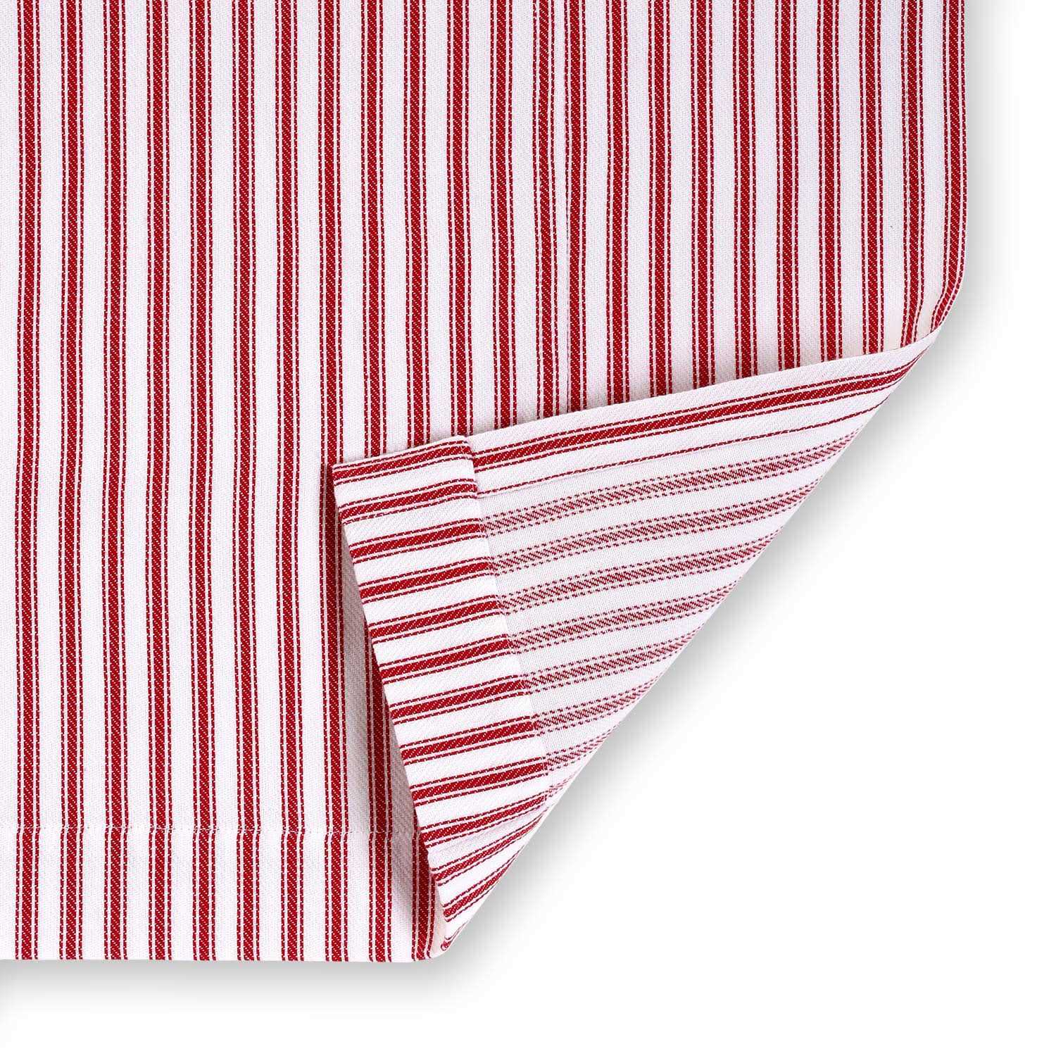 Cackleberry Home and White Ticking Stripe Shower Curtain Woven Cotton 72 Inches W x - Image 4