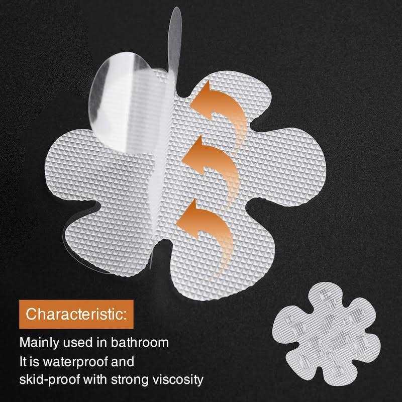 Secopad Bathtub Stickers Non-Slip Safety Shower Treads Adhesive Appliques with Premium Scraper - Image 3