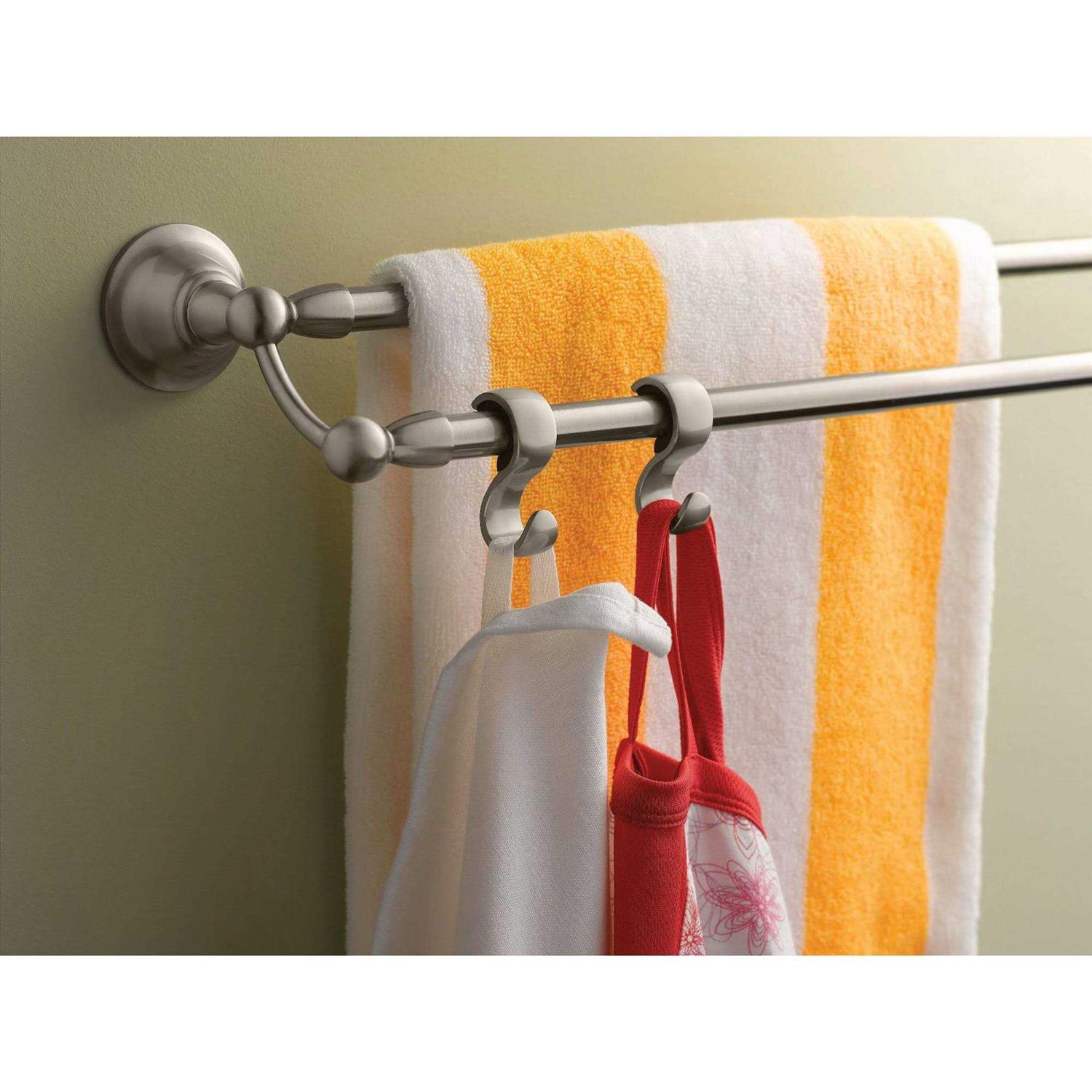 Moen 3-Piece Sage Spot Resist Brushed Nickel Decorative Bathroom Hardware Set - Image 3