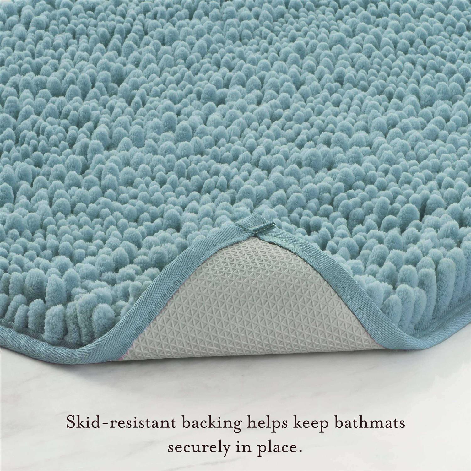 Laura Ashley Astor Chenille Non-Slip Bath Mat - Image 3
