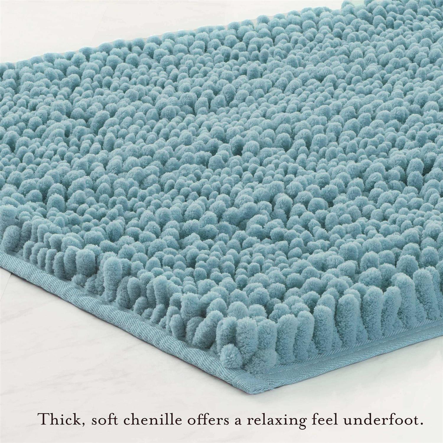 Laura Ashley Astor Chenille Non-Slip Bath Mat - Image 5