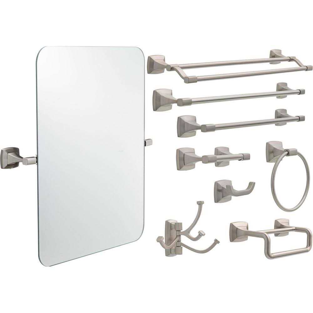 Delta Pwd64-bn Portwood 4 Piece Bath Accessory Set Satin Nickel Finish - Image 4