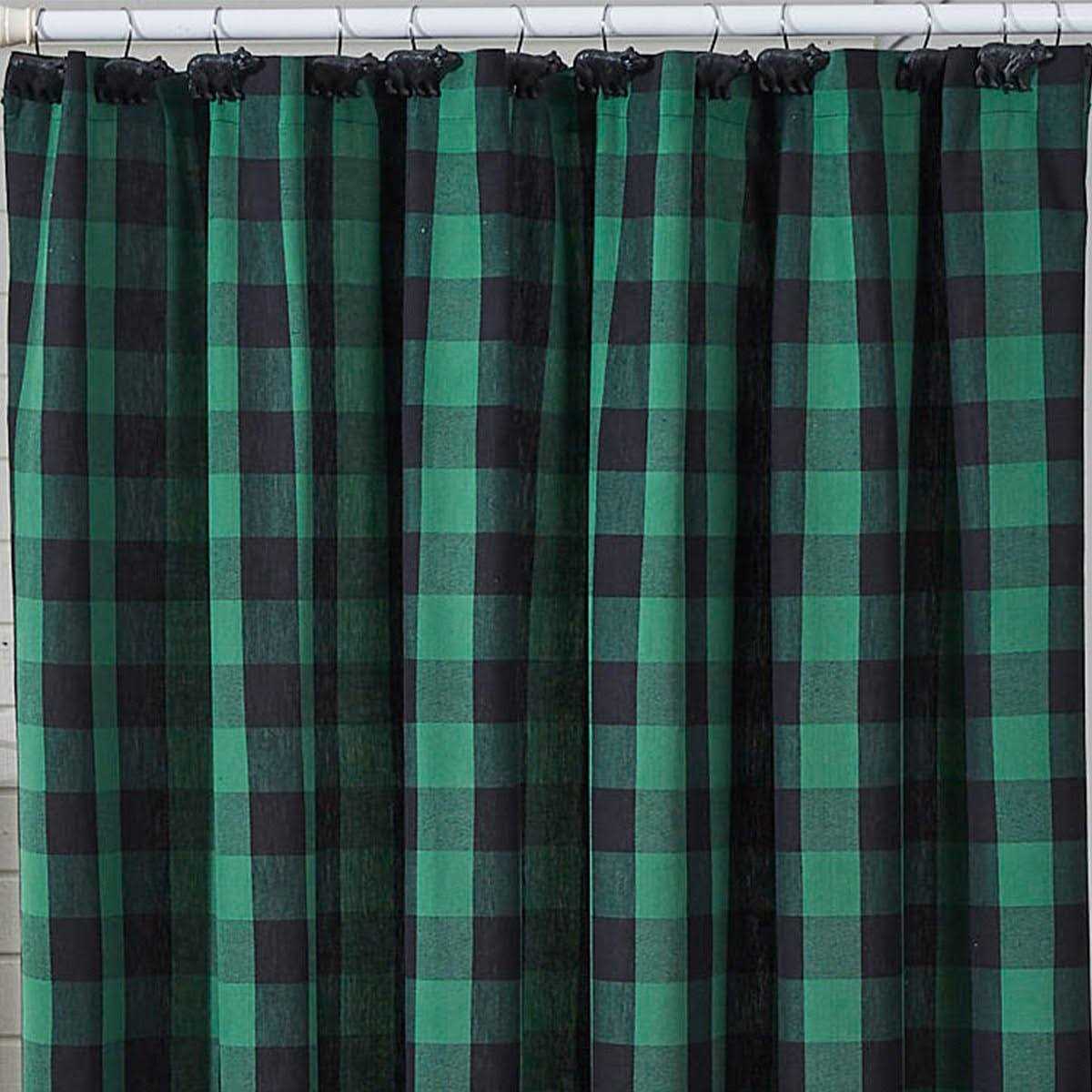 Park Designs Wicklow Check Shower Curtain - Image 4