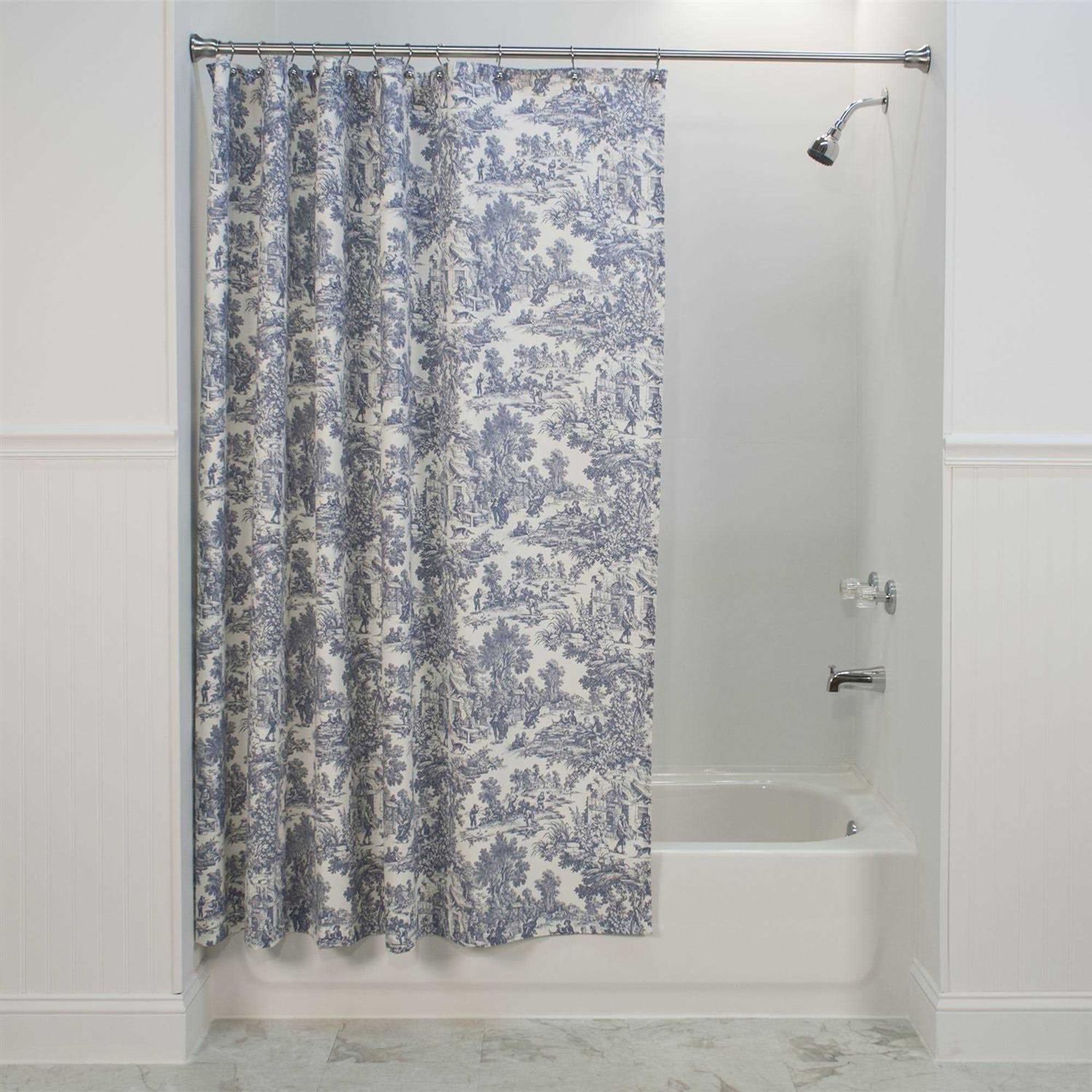 Ellis Curtain Victoria Park Toile Bathroom Shower Curtain - Image 4