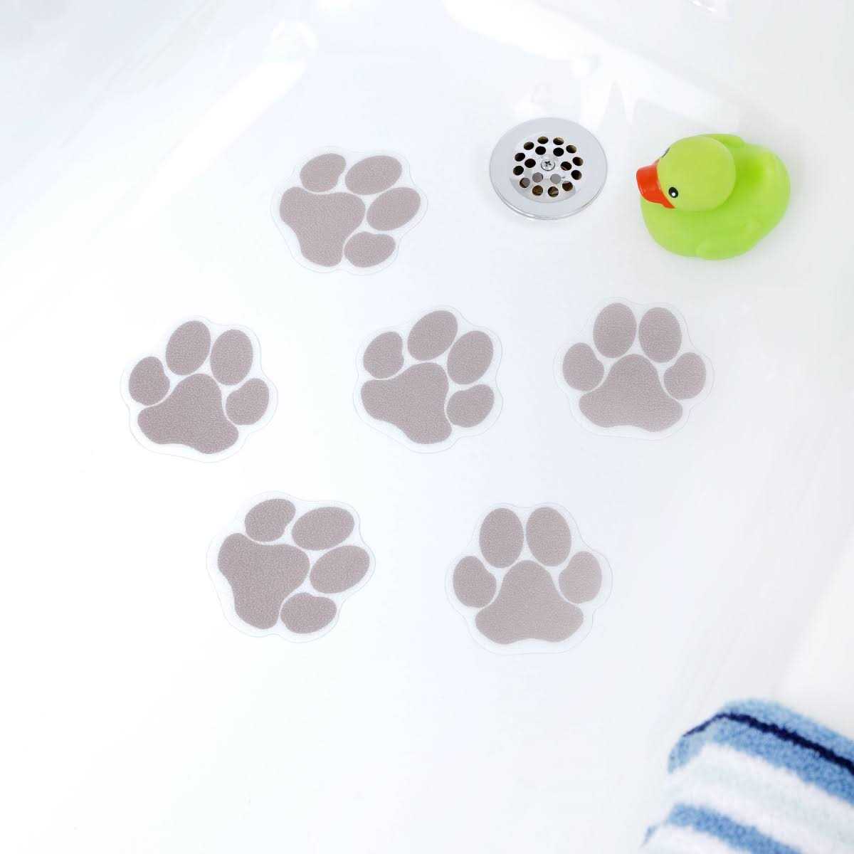 SlipX Solutions Adhesive Paw Print Bath Treads - Image 3
