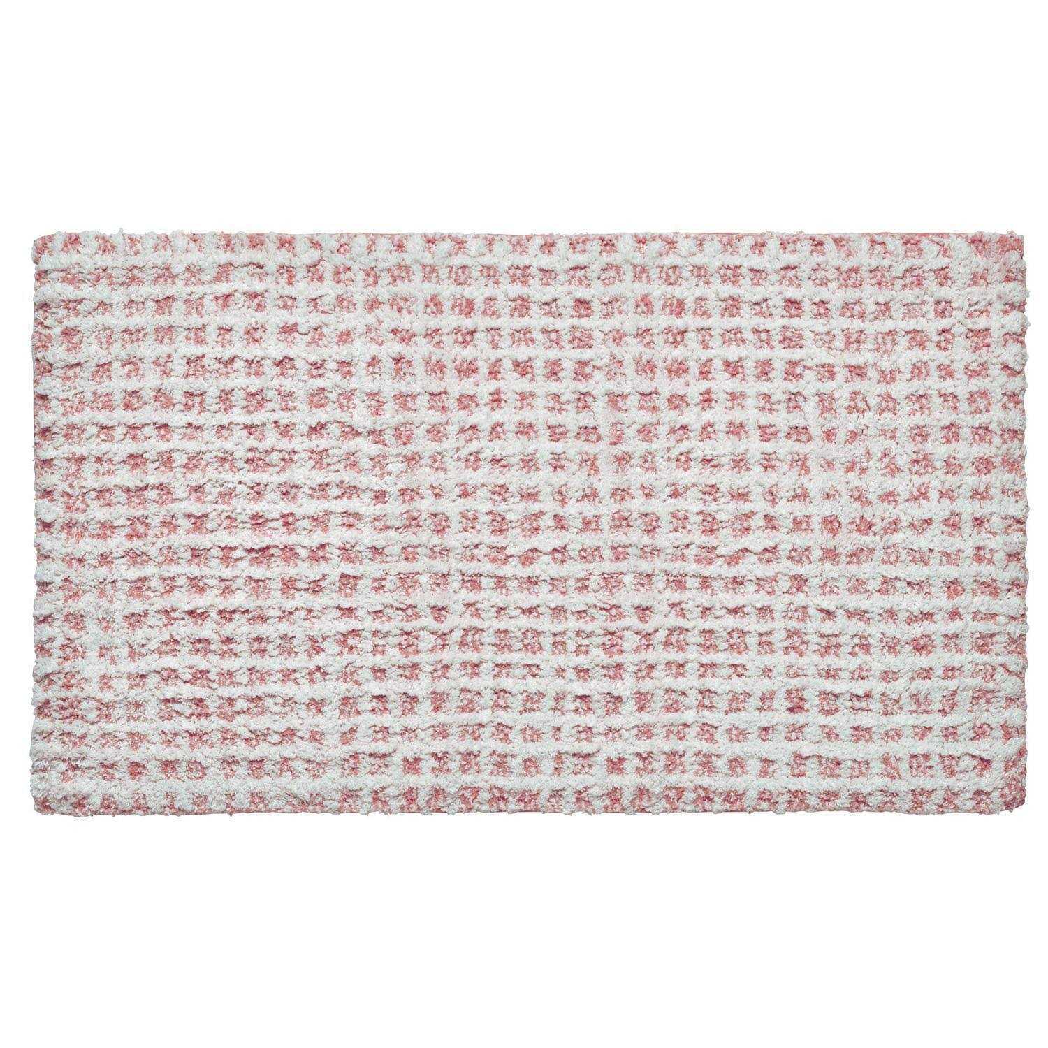 Mainstays Tufted Windowpane Stripe Cotton Bath Rug Set - Image 4