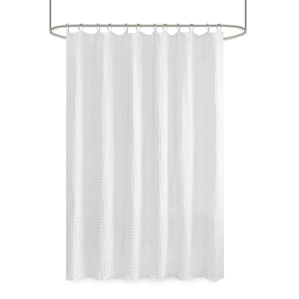 Madison Park Arlo Super Waffle Textured Solid Shower Curtain - Image 5