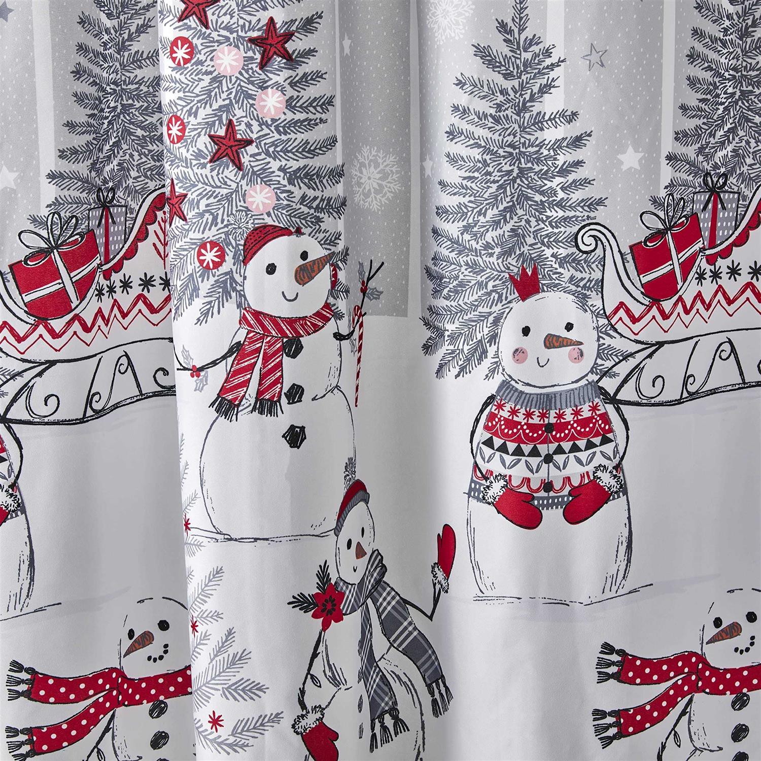 SKL Home Whistler Snowman Fabric Shower Curtain - Image 3
