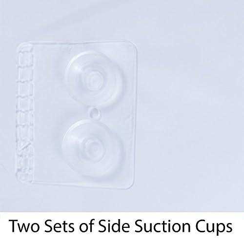 Clean Healthy Living Heavy Duty Peva Shower Curtain Liner with Magnets & Suction Cups - Image 4