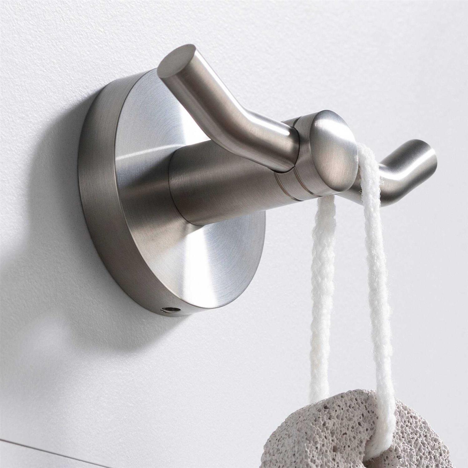 Kraus Elie Bathroom Robe and Towel Double Hook KEA-18802MB - Image 3