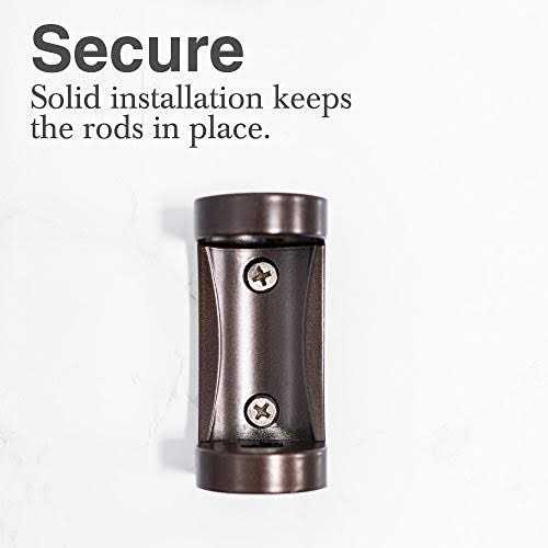 JS Jackson Supplies Double Curved Shower Rod, Metal Construction, Adjustable Between 44 to 70 Inches, Aluminum Rods and Zinc Mounting Hardware - Image 3