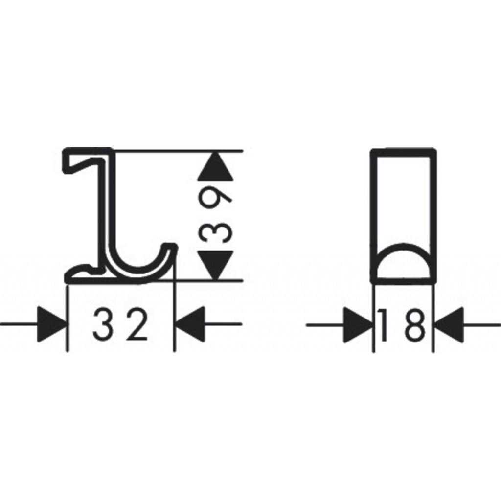 Hansgrohe WallStoris Towel Hook 27914670 - Image 4