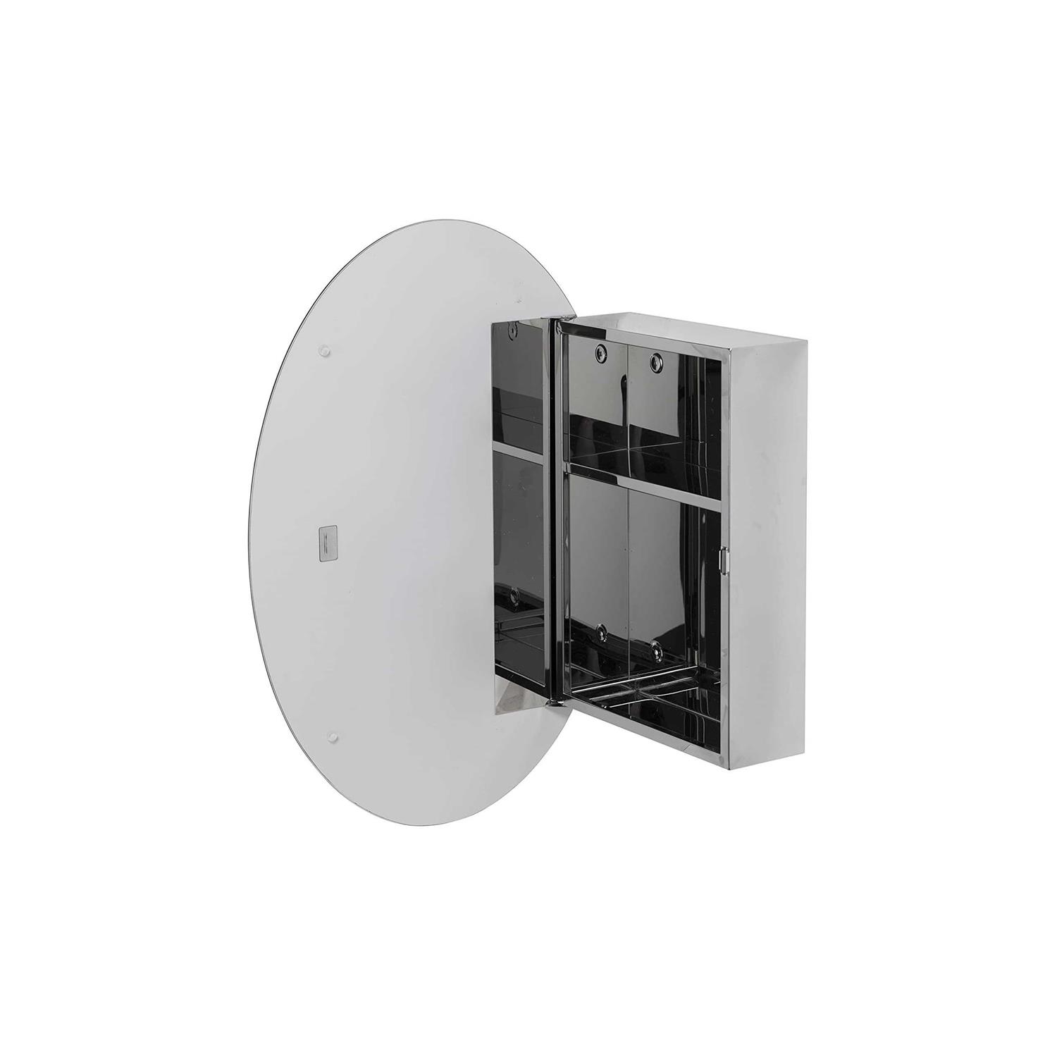 Croydex Tay Oval Surface Mount 17.7 W x 25.5 h Medicine Cabinet - Image 3