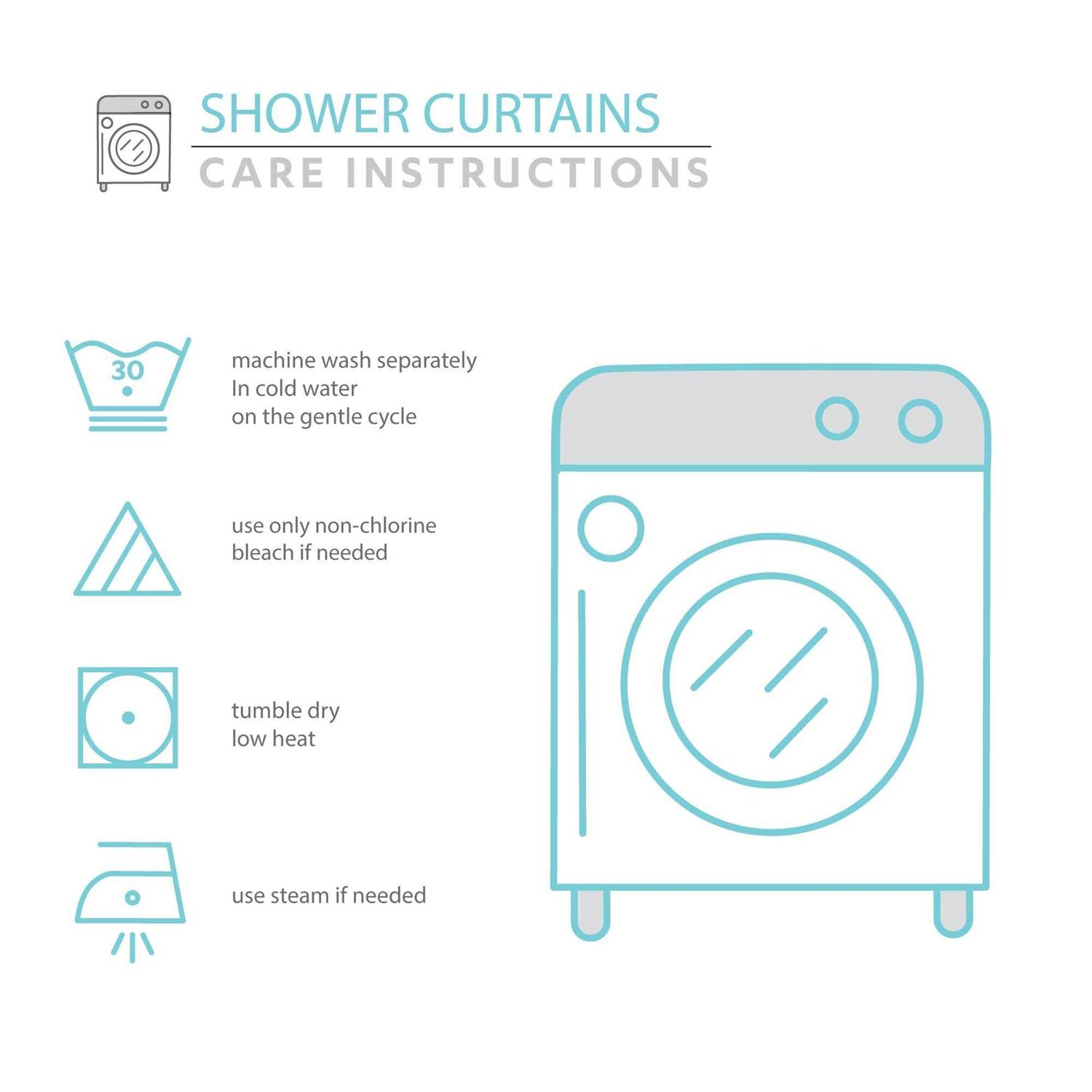 Lush Decor Block Border Shower Curtain - Image 3