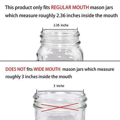 Mason Jar Foaming Soap Dispenser Lids -Bronze -Rustproof Stainless Steel Lid/Plastic Pump,with Waterproof Chalkboard Labels Stickers - Image 3