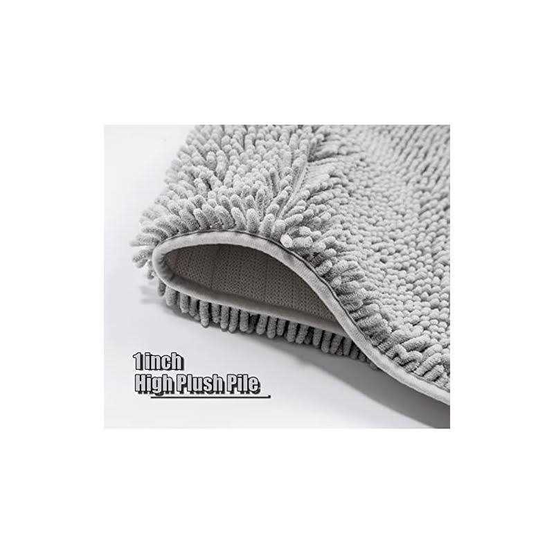 RUN HELIX Bathroom Rug Set Bathroom Rugs 3 Piece Bathroom Rugs Sets Super Soft Bathroom Set Non-Slip Bath Mat Set Water Absorbent Bath Mats - Image 4