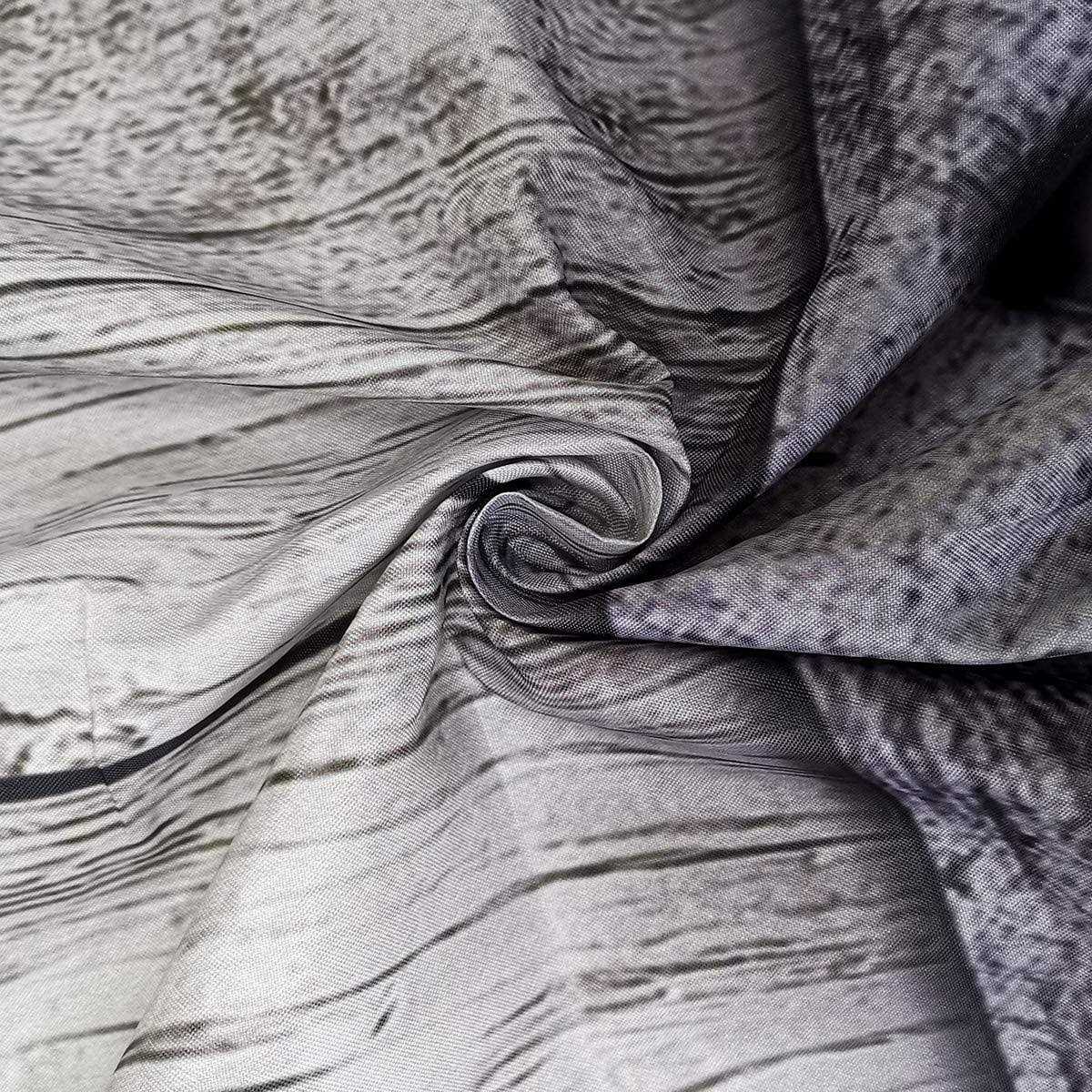 Riyidecor Rustic Small Stall Barn Door Shower Curtain 36Wx72H Farmhouse Wood Plank Wooden Country Texture Bathroom Decor Fabric Polyester Waterproof - Image 3