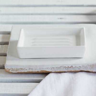 The White Company White Ceramic Soap Dish - Image 5
