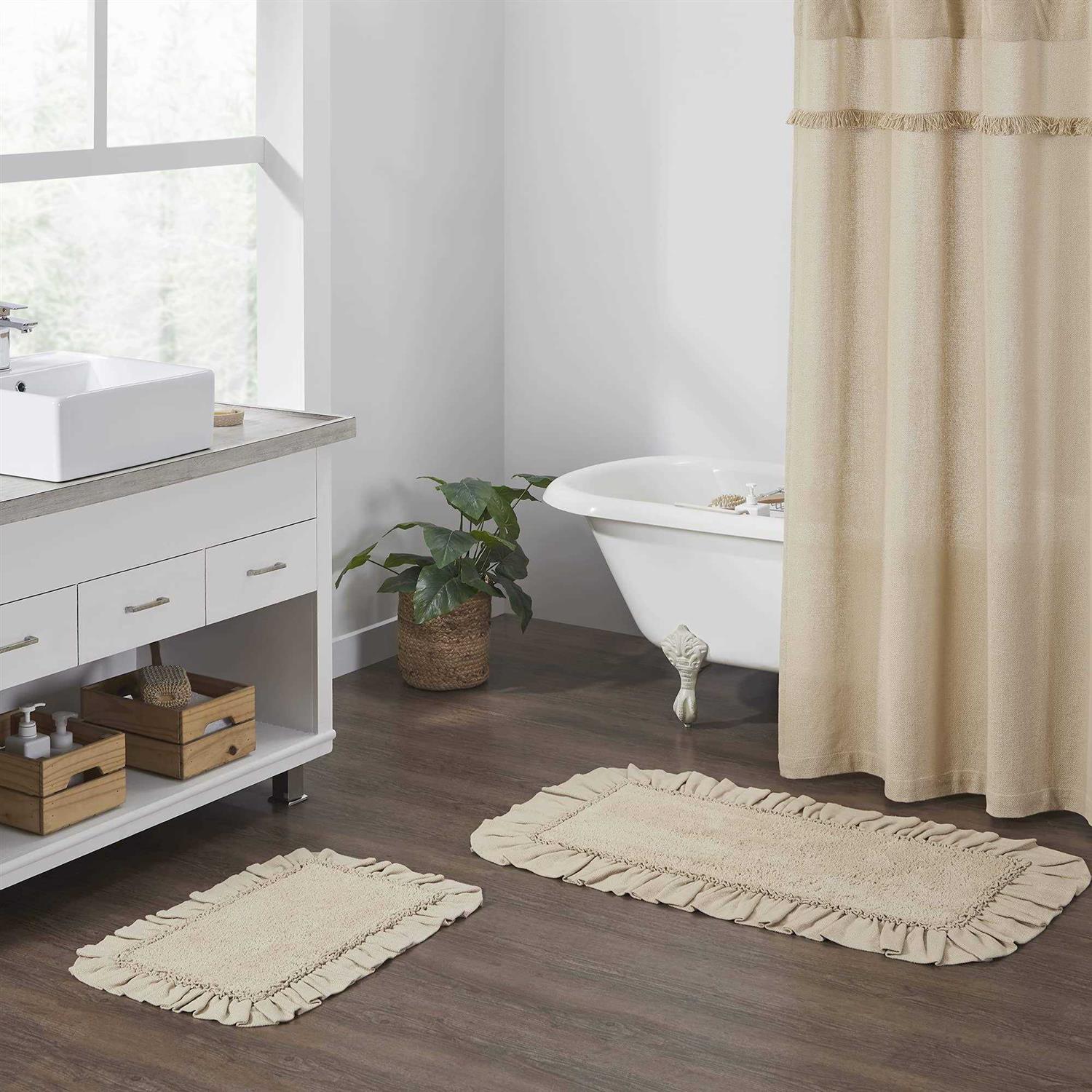 VHC Brands Burlap Bathmat VHC - Image 3