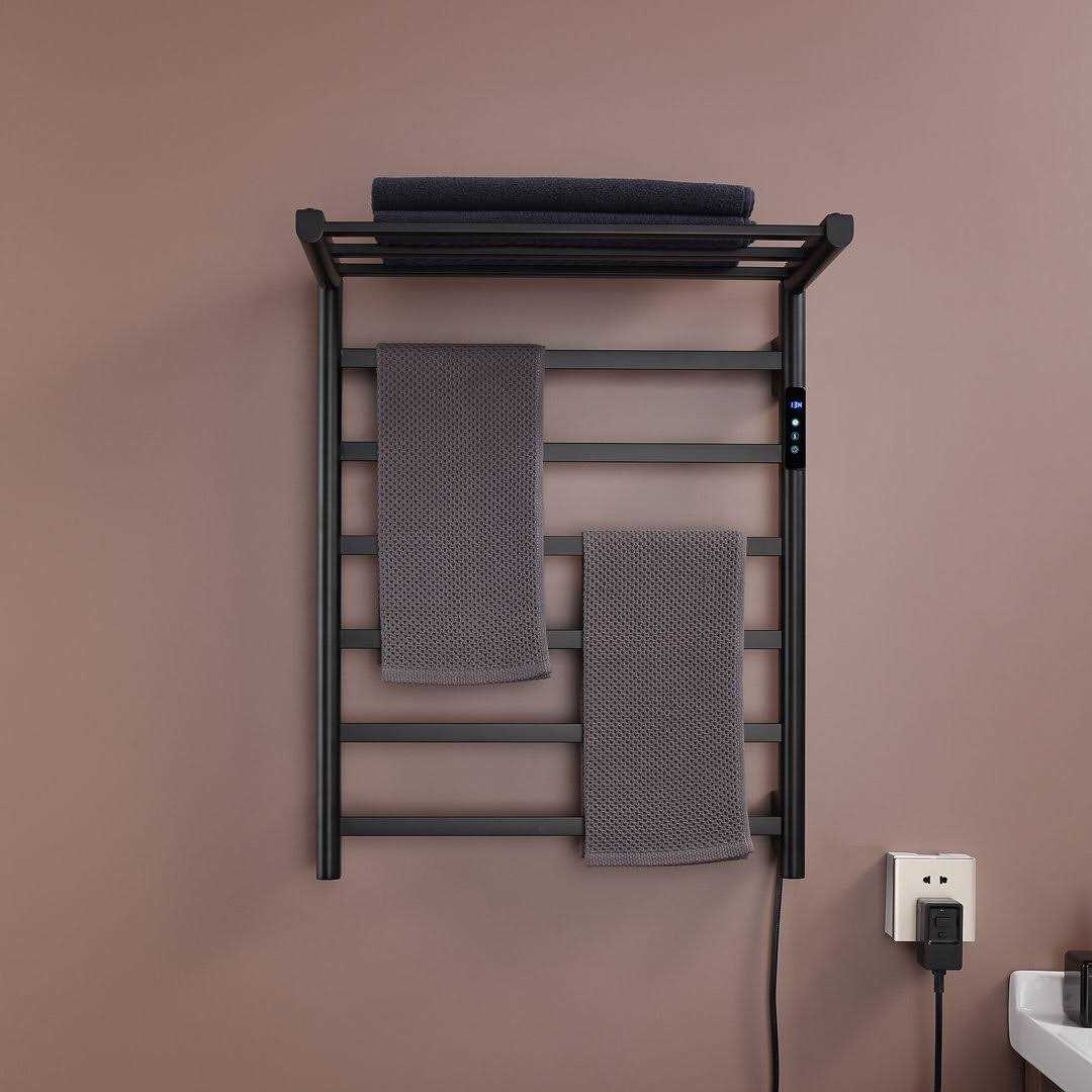 Langsun FK08 Wall Mount Electric Heated Towel Warmer Finish - Image 4