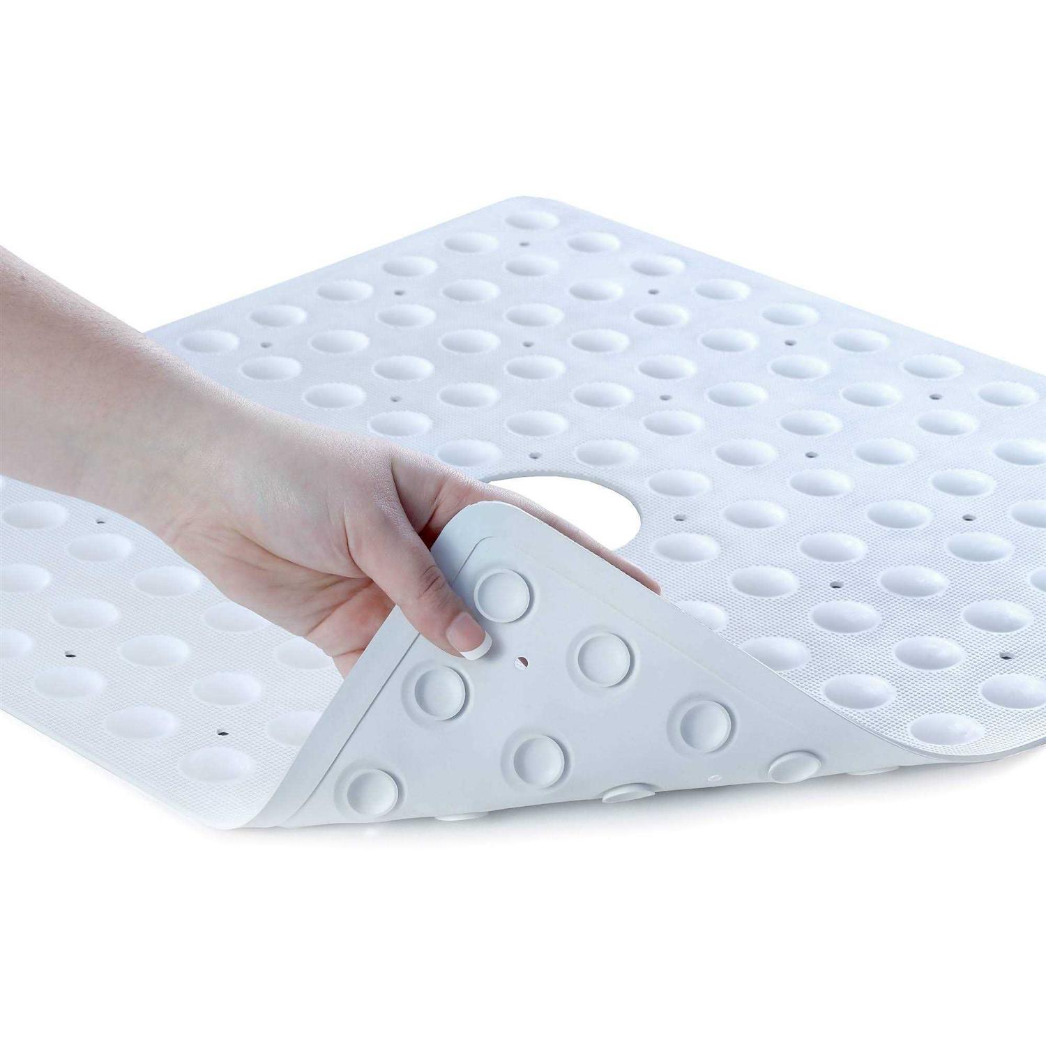 Slipx Solutions Rubber Non-Slip Square Shower Mat with Microban - Image 3