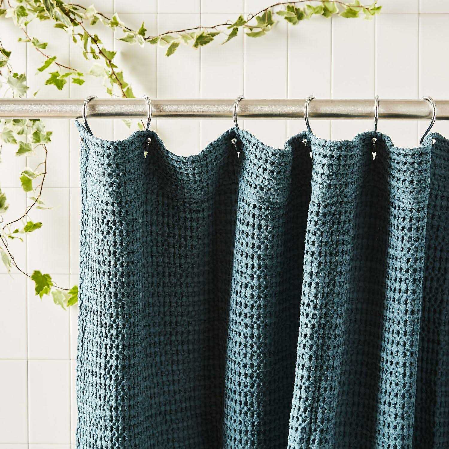 Hawkins New York Simple Waffle Shower Curtain - Image 5