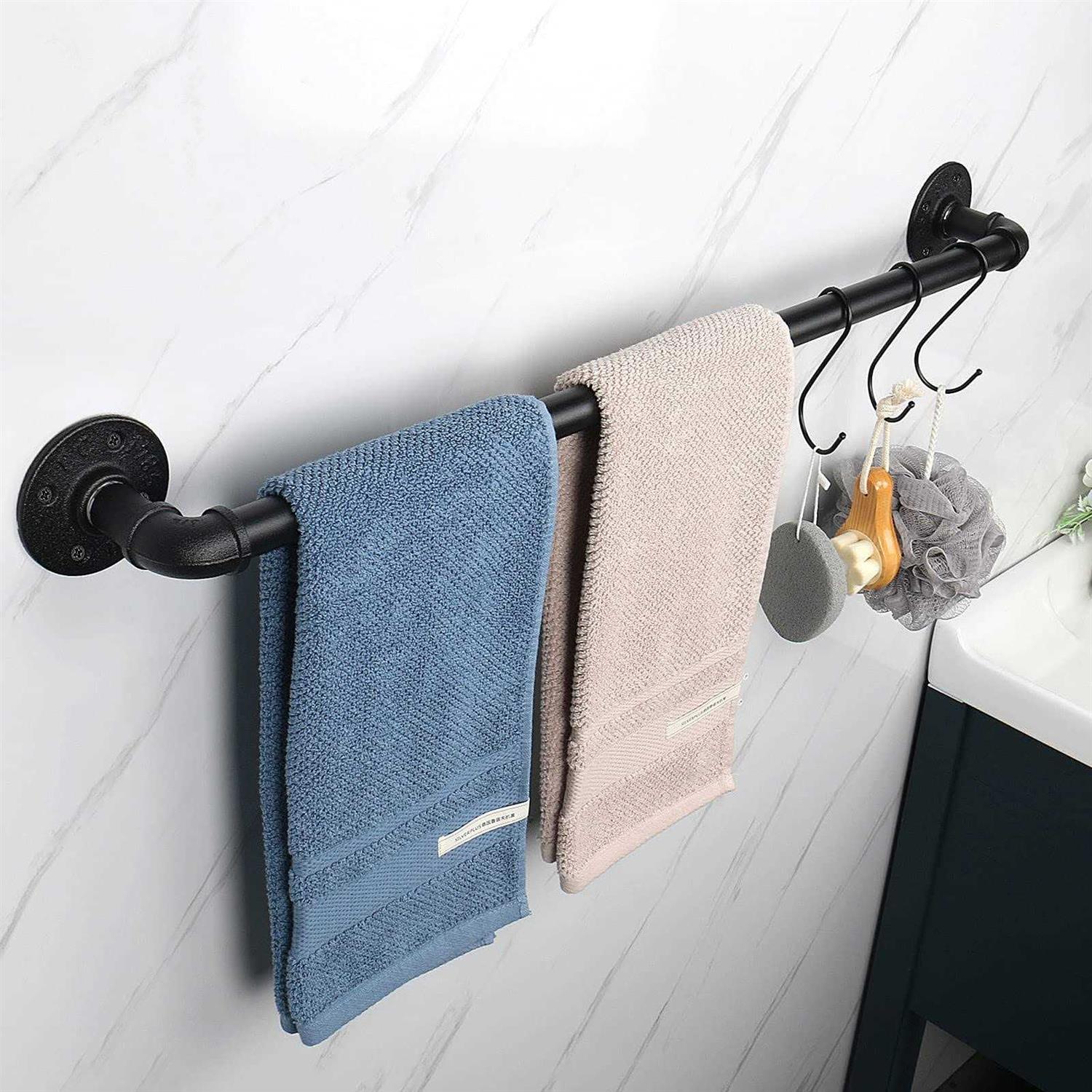 Jeasor Industrial Pipe Towel Rack Towel Bar - Image 5